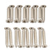 musiclily ultra 2 5 15mm and 2 5 18mm stainless steel countersunk mounting screws set for electric guitar bass humbucker pickup ring mx3034 10mx3035 10p, nickel