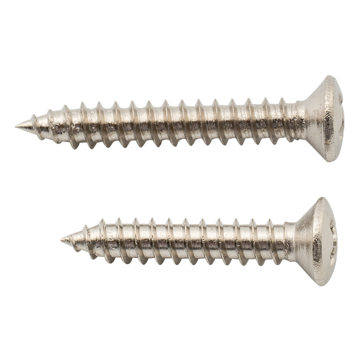 Musiclily Ultra - Juego de tornillos de montaje avellanados de acero inoxidable de 2,5 x 15 mm y 2,5 x 18 mm para pastillas humbucker de guitarra eléctrica y bajo (20 unidades)