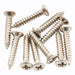 musiclily ultra 2 5 15mm stainless steel countersunk mounting screws for electric guitar bass string guide or pickup ring mx3034 10p