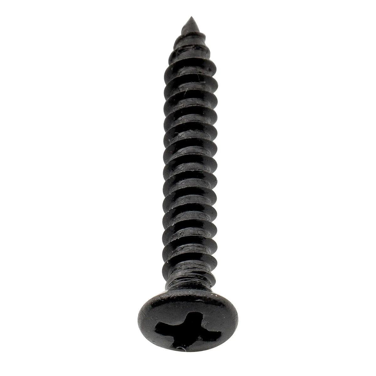 detail of musiclily ultra 2 5 18mm stainless steel countersunk mounting screws for electric guitar bass string guide or pickup ring mx3035 10p