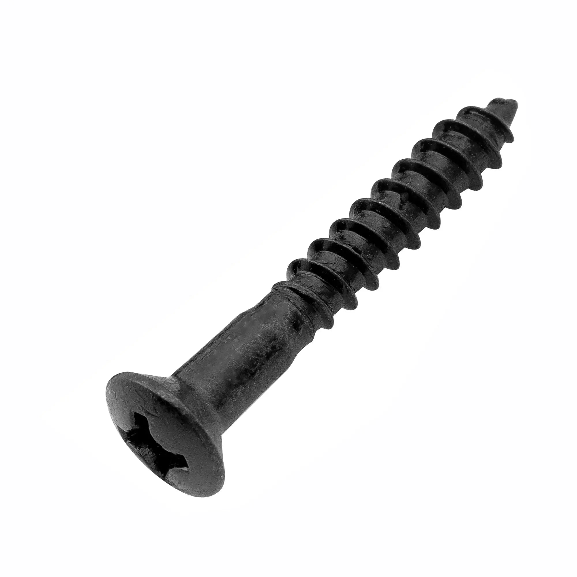 musiclily ultra 3 5 25mm stainless steel countersunk mounting screws for electric guitar bass bridge or strap button mx3036p, black