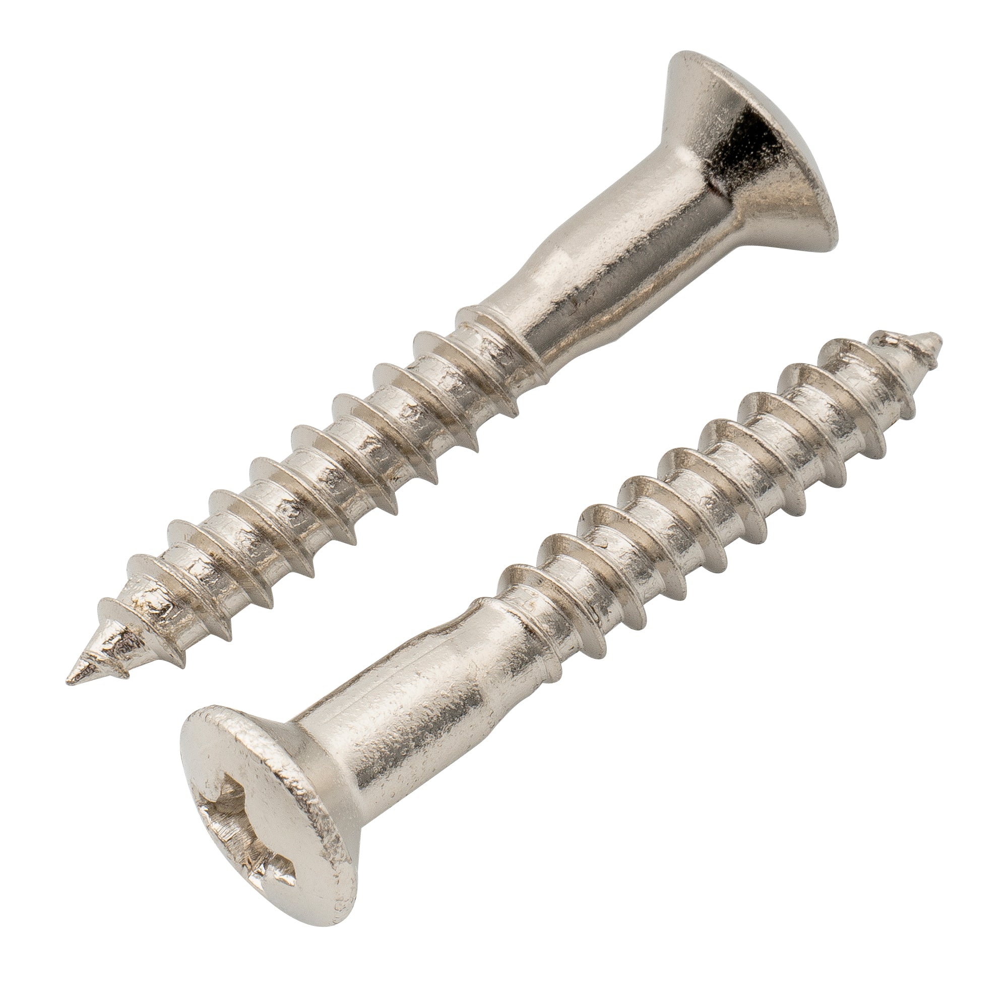 Tornillos de montaje avellanados Musiclily Ultra de acero inoxidable de 3,5 x 25 mm para puente de guitarra eléctrica o botón de correa de bajo (juego de 6)