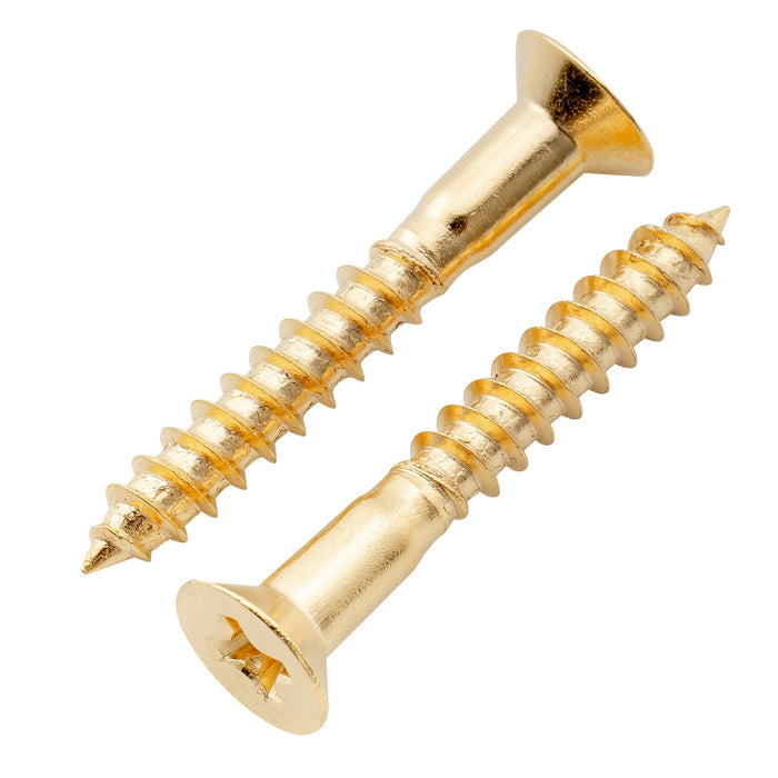 Musiclily Ultra 3,5x25mm Edelstahl-Einbauschrauben mit flachem Kopf für die Brücke von E-Gitarren oder Bassgitarren, Set von 6