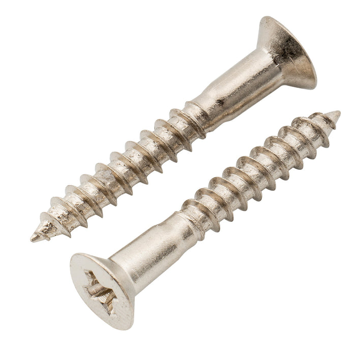 Musiclily Ultra 3,5x25mm Edelstahl-Einbauschrauben mit flachem Kopf für die Brücke von E-Gitarren oder Bassgitarren, Set von 6