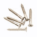 musiclily ultra 3 5 25mm stainless steel flat head countersunk mounting screws for electric guitar or bass bridge mx3037 6p, nickel