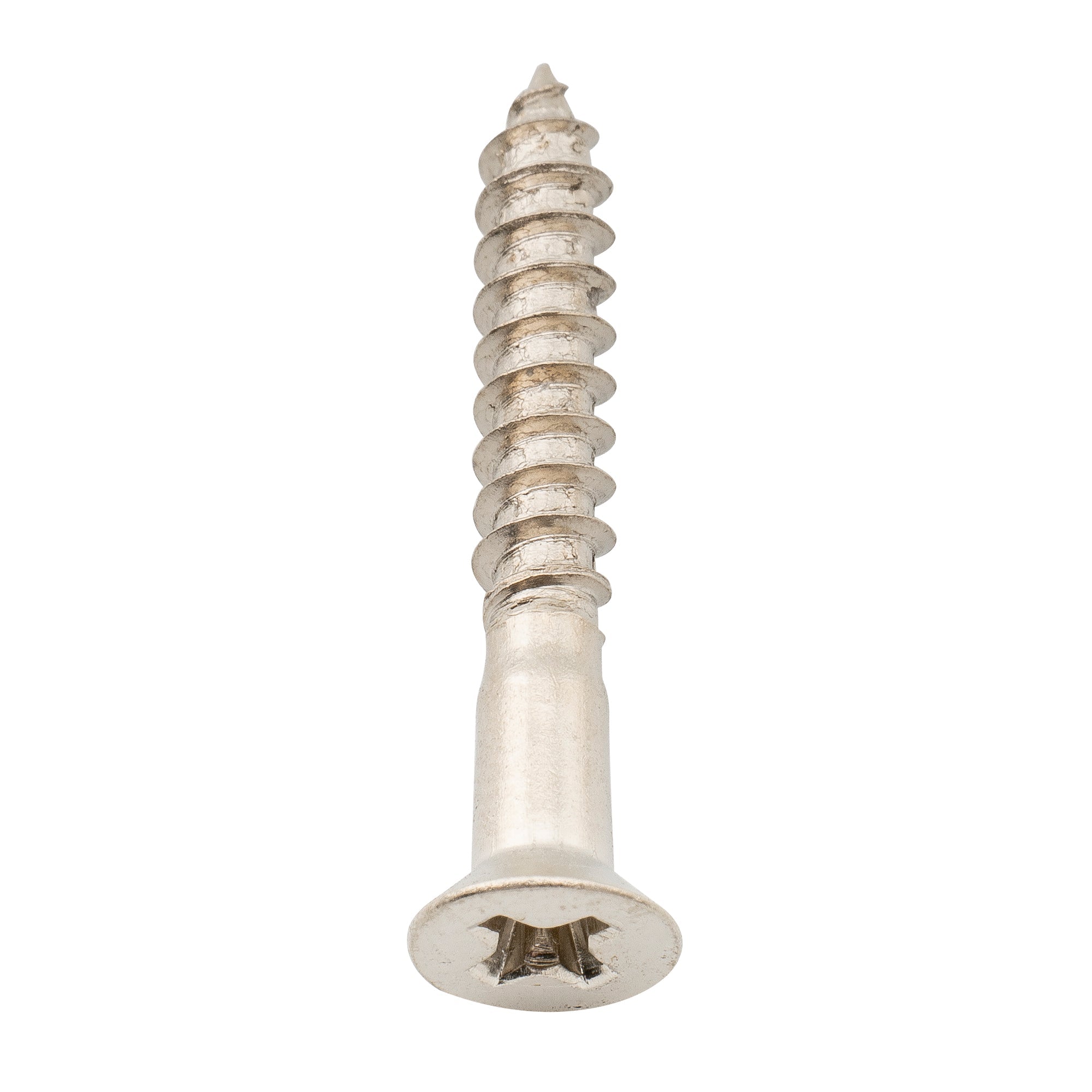 Tornillos de montaje avellanados de cabeza plana Musiclily Ultra de acero inoxidable de 3,5 x 25 mm para puente de guitarra o bajo eléctrico