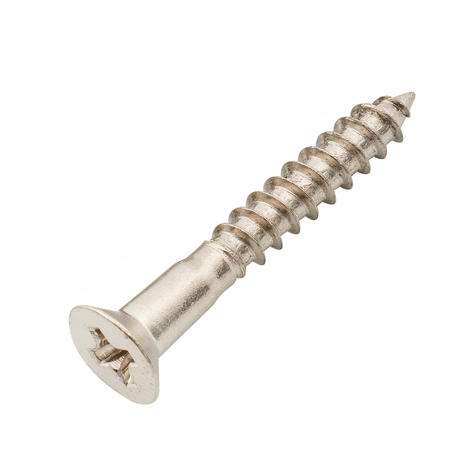 musiclily ultra 3 5 25mm stainless steel flat head countersunk mounting screws for electric guitar or bass bridge mx3037p, nickel