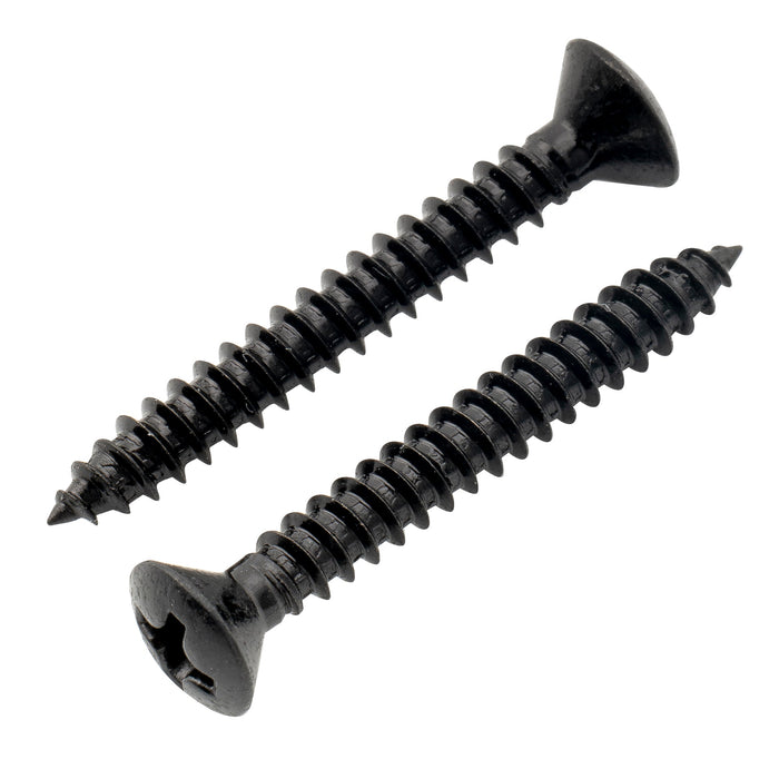 Musiclily Ultra 3 x 25 mm Senkkopf-Befestigungsschrauben aus Edelstahl für Gitarren- oder Ukulelengurtknöpfe, 6er-Set