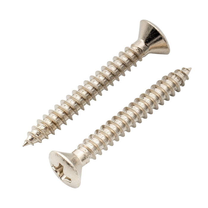 Musiclily Ultra 3 x 25 mm Senkkopf-Befestigungsschrauben aus Edelstahl für Gitarren- oder Ukulelengurtknöpfe, 6er-Set