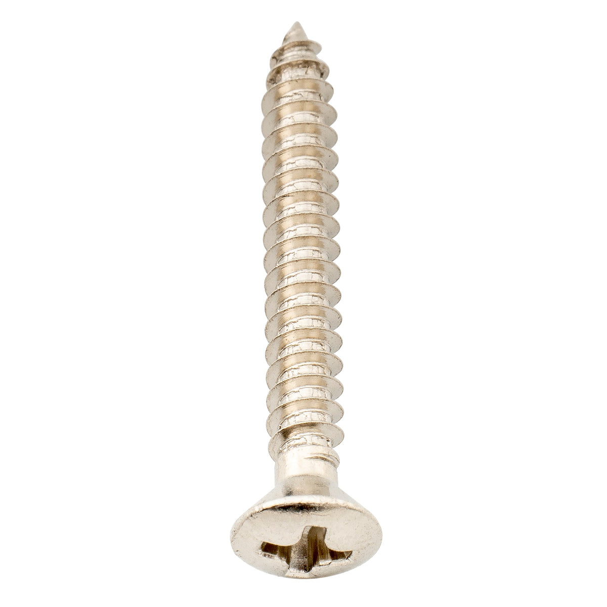 Tornillos de montaje avellanados Musiclily Ultra de acero inoxidable de 3 x 25 mm para botón de correa de guitarra o ukelele (juego de 6)