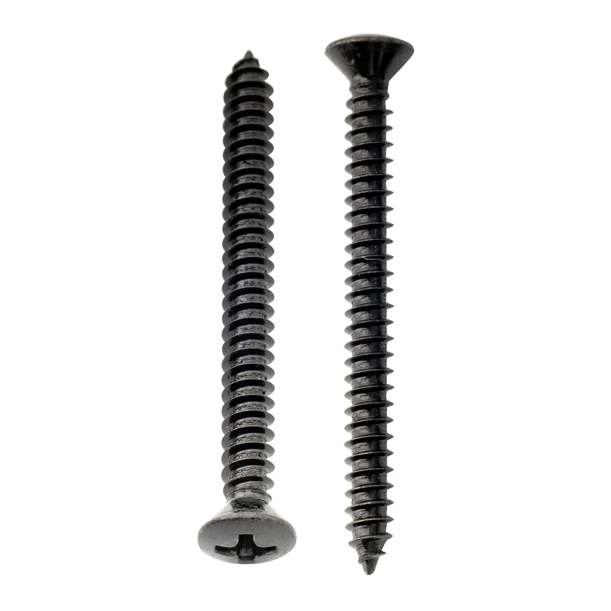 detail of musiclily ultra 4 45mm stainless steel countersunk mounting screws for electric guitar bass neck plate or tremolo bridge claw mx3040 4p