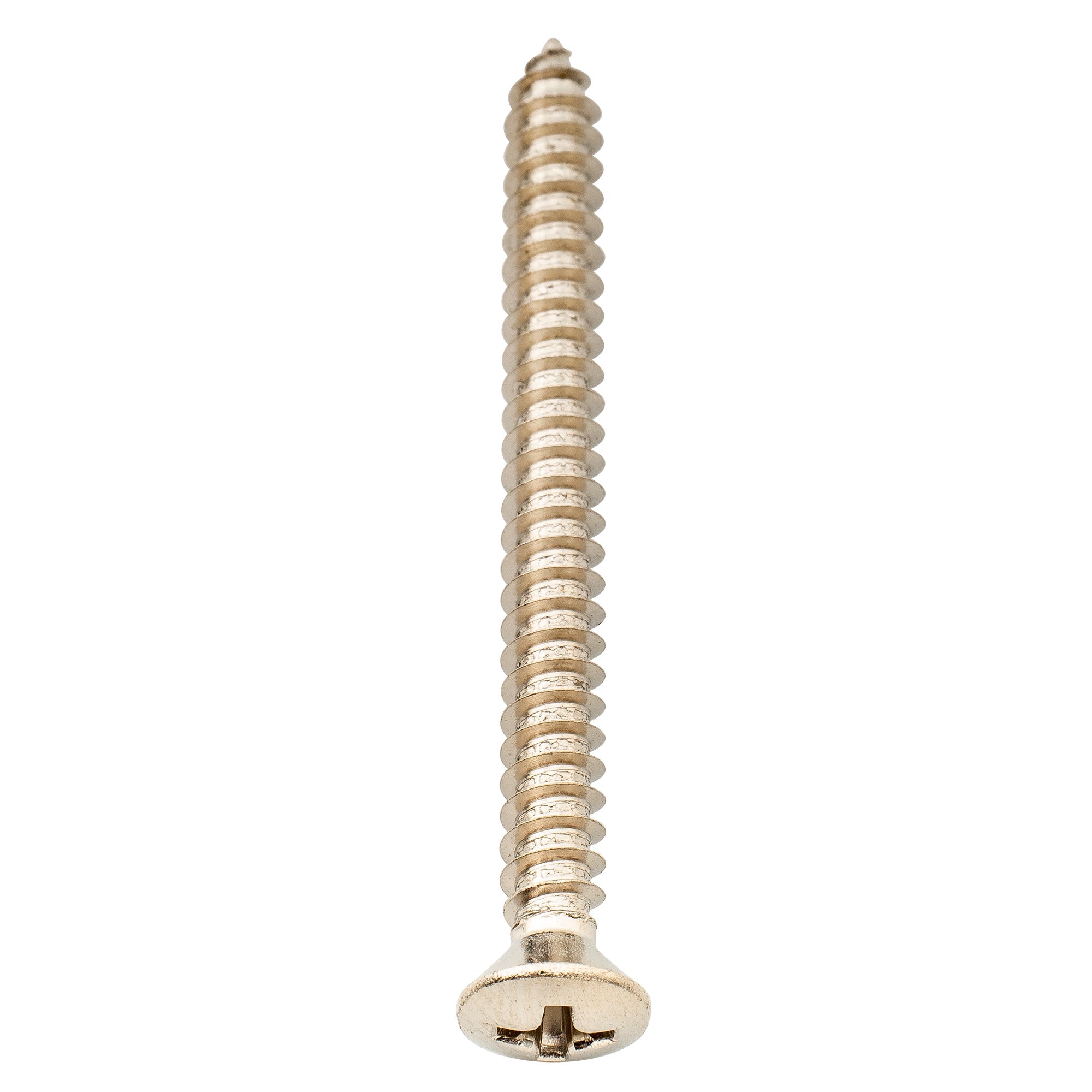 Tornillos de montaje avellanados Musiclily Ultra de acero inoxidable de 4 x 45 mm para placa de mástil de guitarra eléctrica, bajo o garra de puente de trémolo