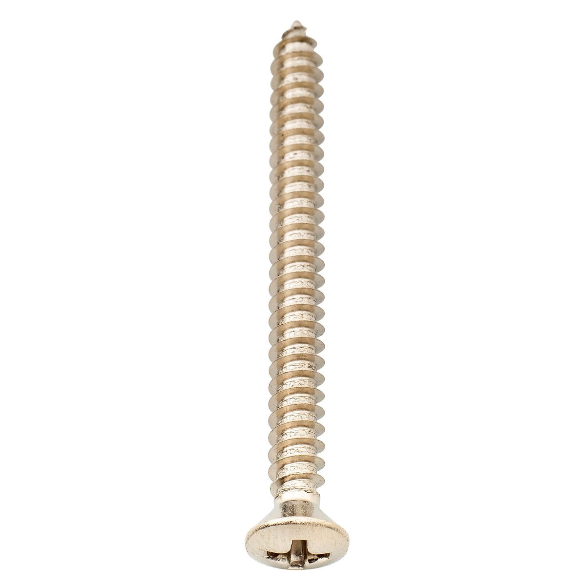 Tornillos de montaje avellanados Musiclily Ultra de acero inoxidable de 4 x 45 mm para placa de mástil de guitarra eléctrica, bajo o garra de puente de trémolo