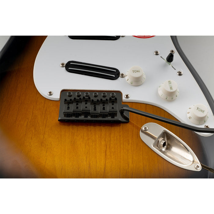 Application of musiclily ultra 10 5mm hardened steel vintage style saddles for strat style electric guitar bridge mx3042 6p