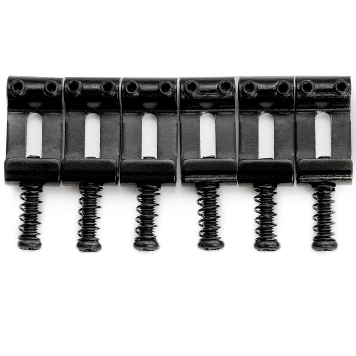 musiclily ultra 10 5mm hardened steel vintage style saddles for strat style electric guitar bridge mx3042 6p