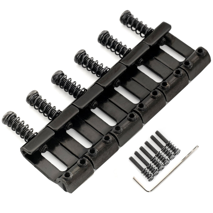 Part of musiclily ultra 10 8mm hardened steel vintage style saddles for strat style electric guitar bridge mx3043 6p