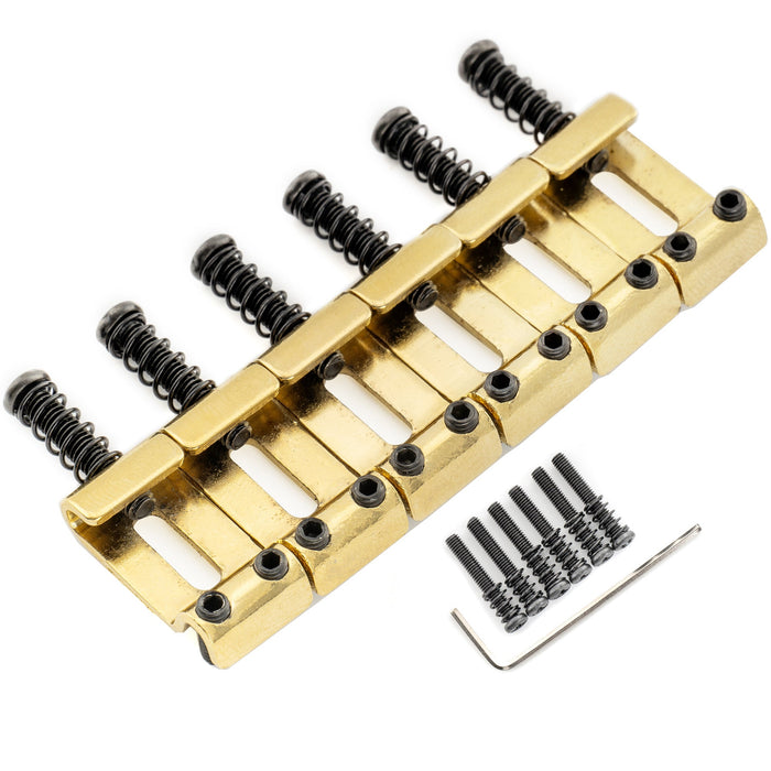 Musiclily Ultra 10.8mm 硬化鋼 ヴィンテージ ブリッジサドル Stratストラトエレキギター用 ブラック(6個セット)