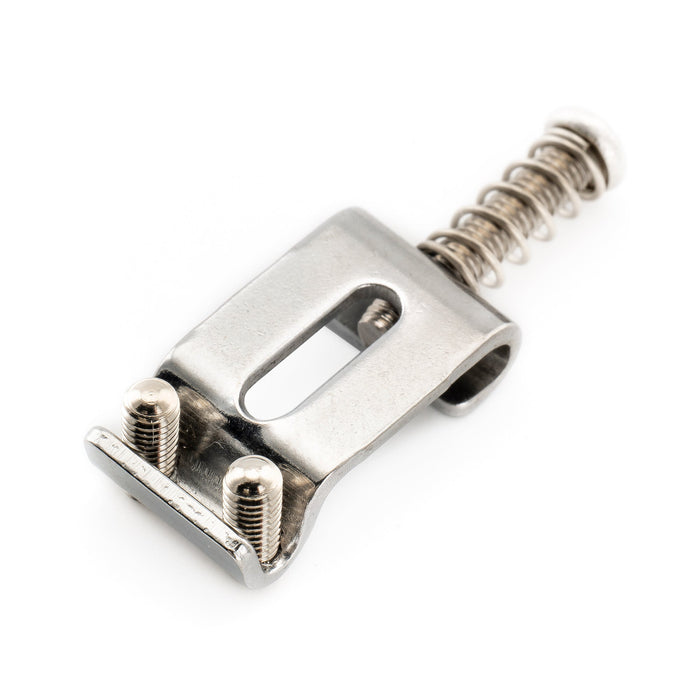 Musiclily Ultra 11.2mmピッチ 硬化鋼 ヴィンテージ プレスサドル Stratストラトエレキギターブリッジ用 ブラック(6個セット)