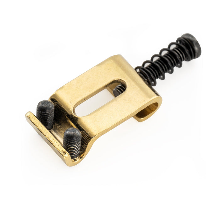 Musiclily Ultra 11.2mmピッチ 硬化鋼 ヴィンテージ プレスサドル Stratストラトエレキギターブリッジ用 ブラック(6個セット)