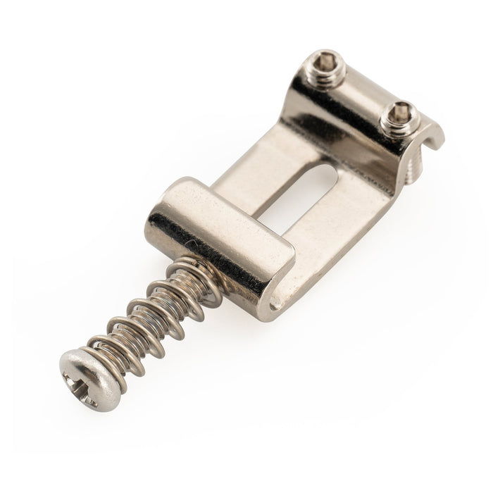 Musiclily Ultra 11.2mmピッチ 硬化鋼 ヴィンテージ プレスサドル Stratストラトエレキギターブリッジ用 ブラック(6個セット)