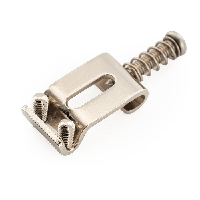 Musiclily Ultra 11.2mmピッチ 硬化鋼 ヴィンテージ プレスサドル Stratストラトエレキギターブリッジ用 ブラック(6個セット)