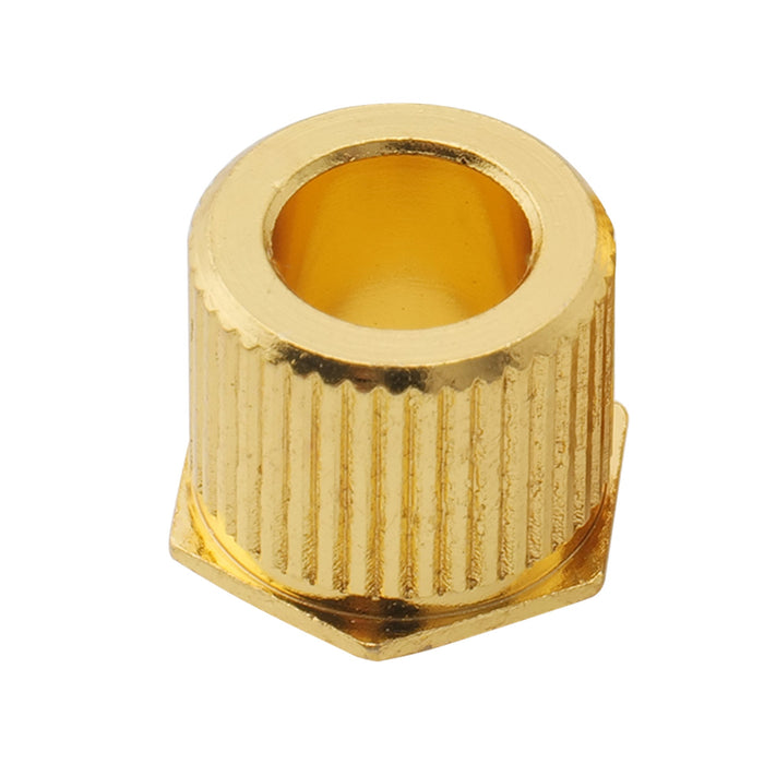 detail of musiclily ultra solid brass 6mm to 10mm vintage to modern sized hex guitar tuner conversion bushings tuning pegs adapter ferrules mx3073 6p
