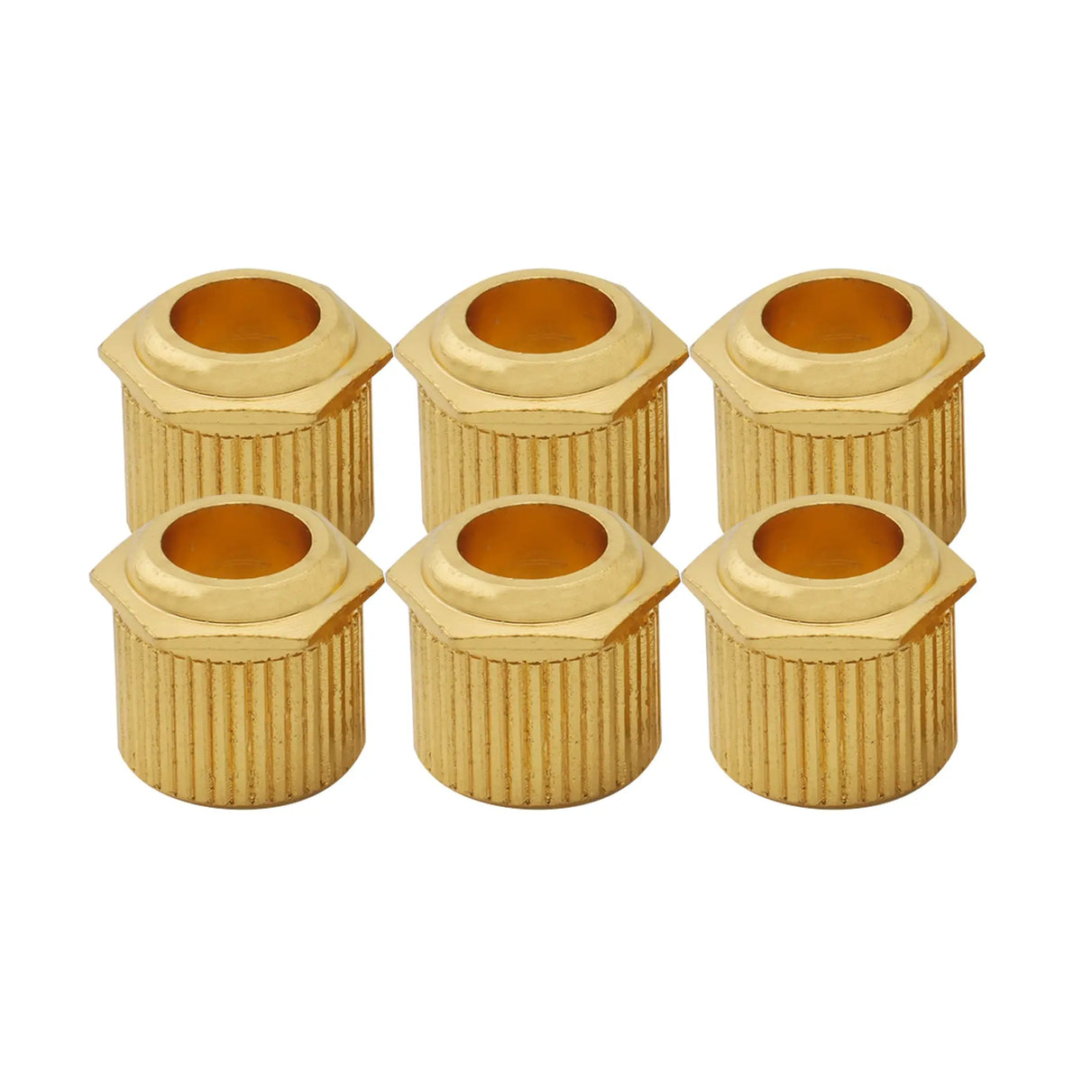 musiclily ultra solid brass 6mm to 10mm vintage to modern sized hex guitar tuner conversion bushings tuning pegs adapter ferrules mx3073 6p
