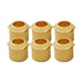 musiclily ultra solid brass 6mm to 10mm vintage to modern sized hex guitar tuner conversion bushings tuning pegs adapter ferrules mx3073 6p