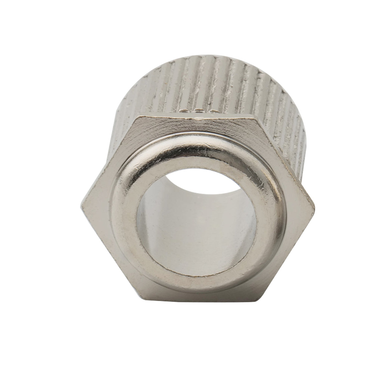 Musiclily Ultra Solid Brass - Casquillos de conversión para afinador de guitarra hexagonal de 6 mm a 10 mm, tamaño vintage a moderno, clavijas de afinación, adaptadores de casquillos, juego de 6