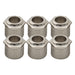 musiclily ultra solid brass 6mm to 10mm vintage to modern sized hex guitar tuner conversion bushings tuning pegs adapter ferrules mx3073 6p, nickel