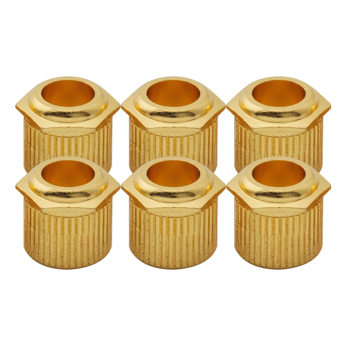 musiclily ultra solid brass 1 4 inch to 10mm vintage to modern sized hex guitar tuner conversion bushings tuning pegs adapter ferrules mx3074gd 6, gold