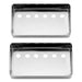 musiclily pro 49 2mm nickel silver alloy humbucker pickup covers set for american made electric guitar mx3076 2p, chrome