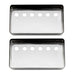 Part of musiclily pro 50 52mm nickel silver alloy humbucker pickup covers set for imported electric guitar mx3077mx3078p