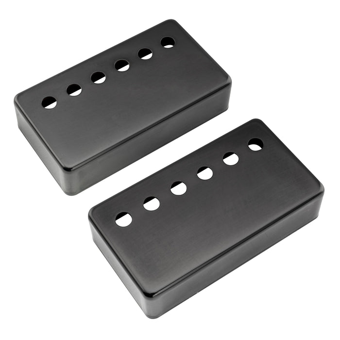 detail of musiclily pro 50 52mm nickel silver alloy humbucker pickup covers set for imported electric guitar mx3077mx3078p