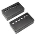 detail of musiclily pro 50 52mm nickel silver alloy humbucker pickup covers set for imported electric guitar mx3077mx3078p