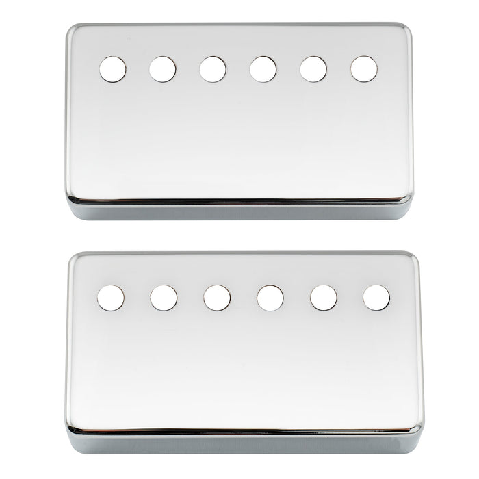 musiclily pro 50 52mm nickel silver alloy humbucker pickup covers set for imported electric guitar mx3077mx3078p, chrome