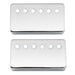 musiclily pro 50 52mm nickel silver alloy humbucker pickup covers set for imported electric guitar mx3077mx3078p, chrome