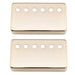 musiclily pro 50 52mm nickel silver alloy humbucker pickup covers set for imported electric guitar mx3077mx3078p, gold