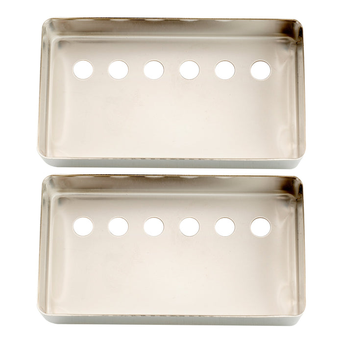 Ensemble de caches pour micros humbucker Musiclily Pro 50/52 mm en alliage nickel-argent pour guitare électrique importée