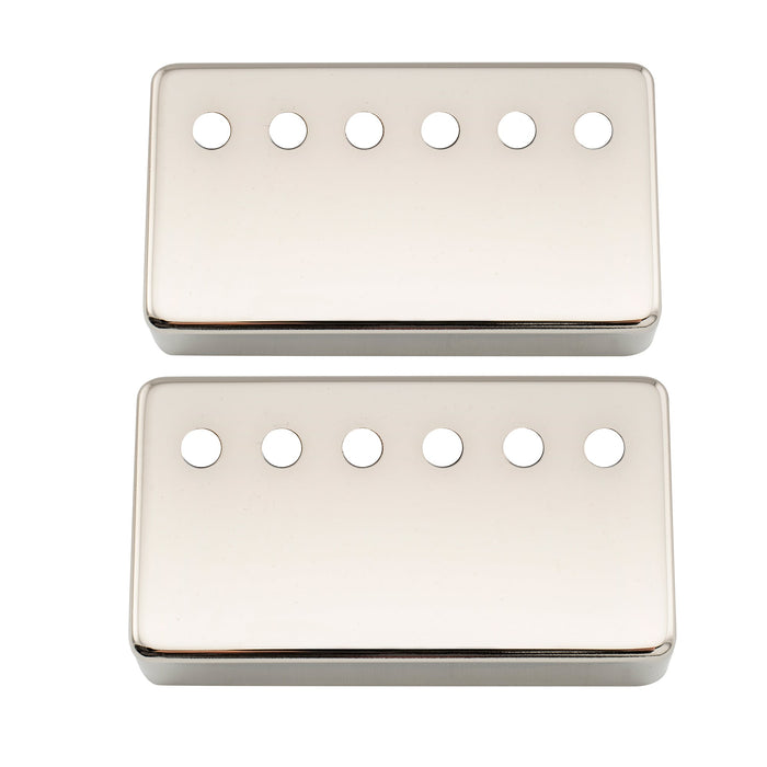 musiclily pro 50 52mm nickel silver alloy humbucker pickup covers set for imported electric guitar mx3077mx3078p, nickel