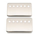 musiclily pro 50 52mm nickel silver alloy humbucker pickup covers set for imported electric guitar mx3077mx3078p, nickel