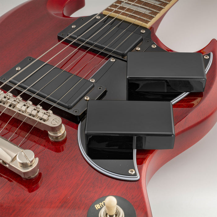 Musiclily Pro No-Hole Sealed Nickel Silver Alloy Humbucker Pickup Cover for Electric Guitar, Black