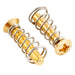 detail of musiclily ultra unc 6 32 3 4 inch stainless steel single coil pickup mounting screws and springs set for usa mexico fender strat style electric guitar mx3087 2m563 2p