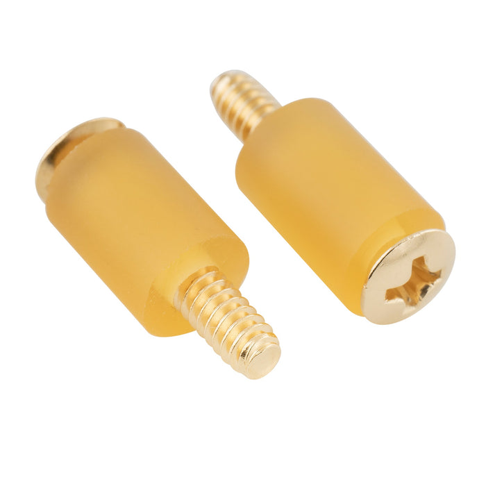 Musiclily Ultra UNC#6-32X3/4インチステンレス鋼製シングルコイルピックアップ取り付けネジとゴムチューブセット（アメリカ/メキシコ製フェンダーストラトスタイルエレクトリックギター用）、2セット