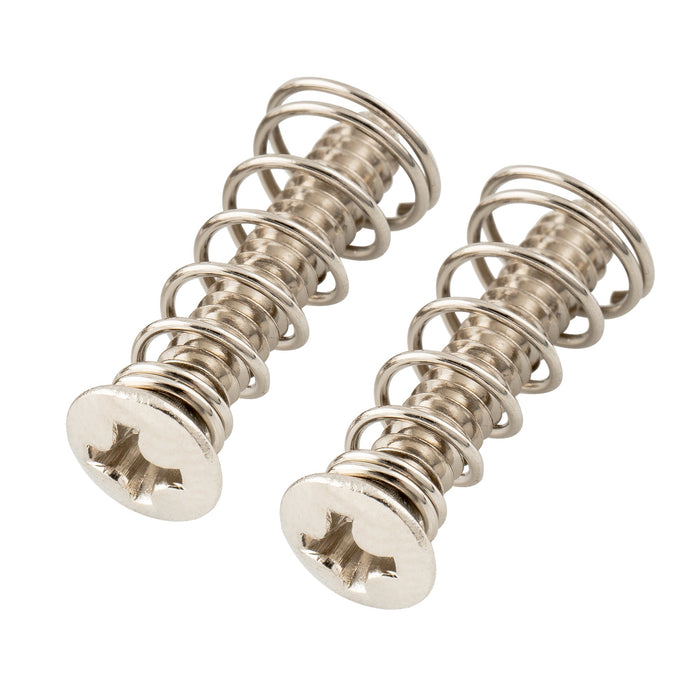 musiclily ultra unc 6 32 3 4 inch stainless steel single coil pickup mounting screws and springs set for usa mexico fender strat style electric guitar mx3087 2m563 2p, nickel