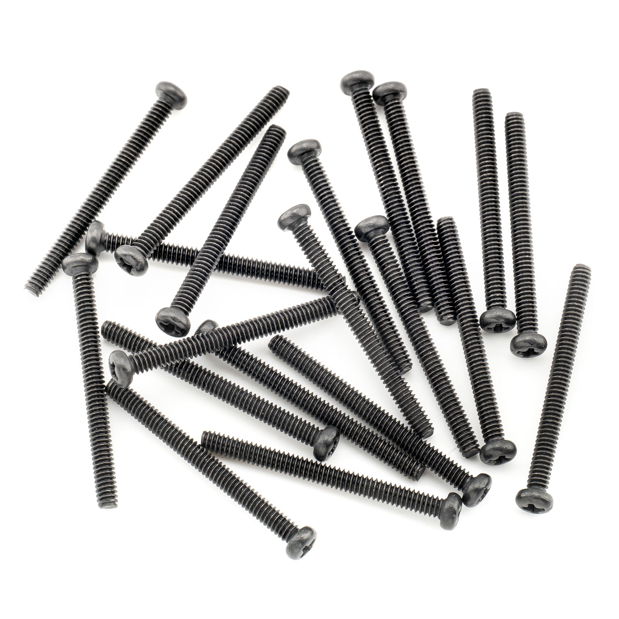 musiclily ultra unc 3 48x1 1 inch stainless steel humbucker pickup mounting screws for american made electric guitar mx3088 20p, black