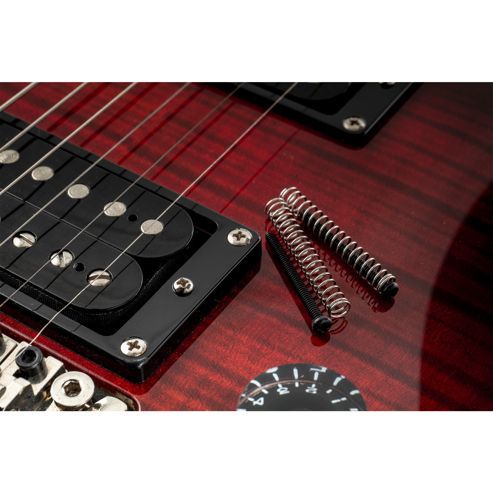 Musiclily Ultra UNC#3-48X1.1 pulgadas - Juego de tornillos y resortes de montaje para pastillas humbucker de acero inoxidable para guitarra eléctrica estadounidense (2 unidades)