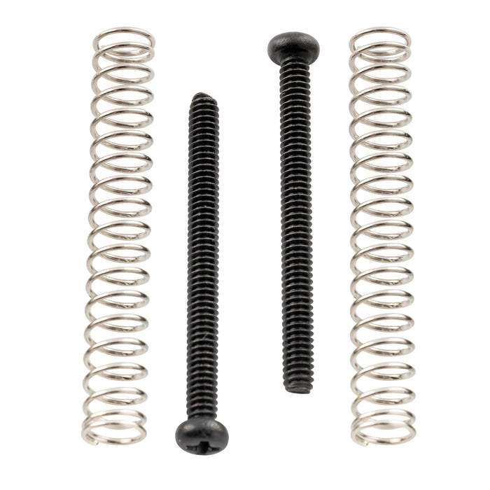 Parafusos e molas de montagem de captador Humbucker Musiclily Ultra UNC#3-48X1,1 polegada em aço inoxidável para guitarra elétrica americana feita, conjunto de 2