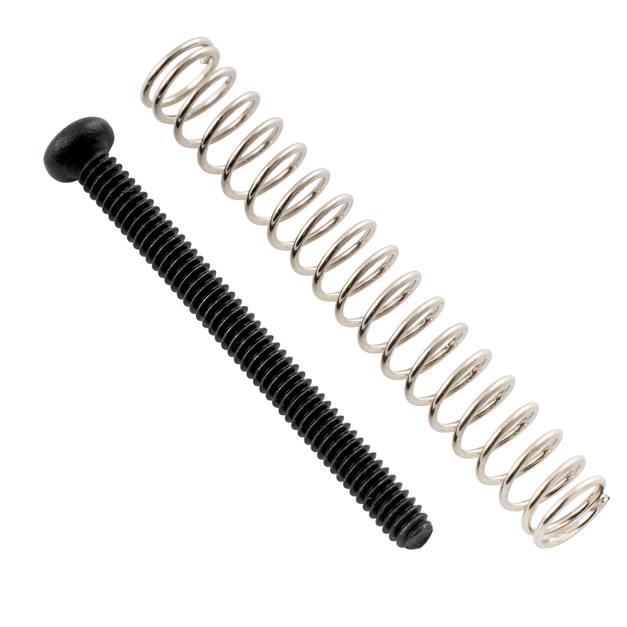 Musiclily Ultra UNC#3-48X1.1 pulgadas - Juego de tornillos y resortes de montaje para pastillas humbucker de acero inoxidable para guitarra eléctrica estadounidense (2 unidades)