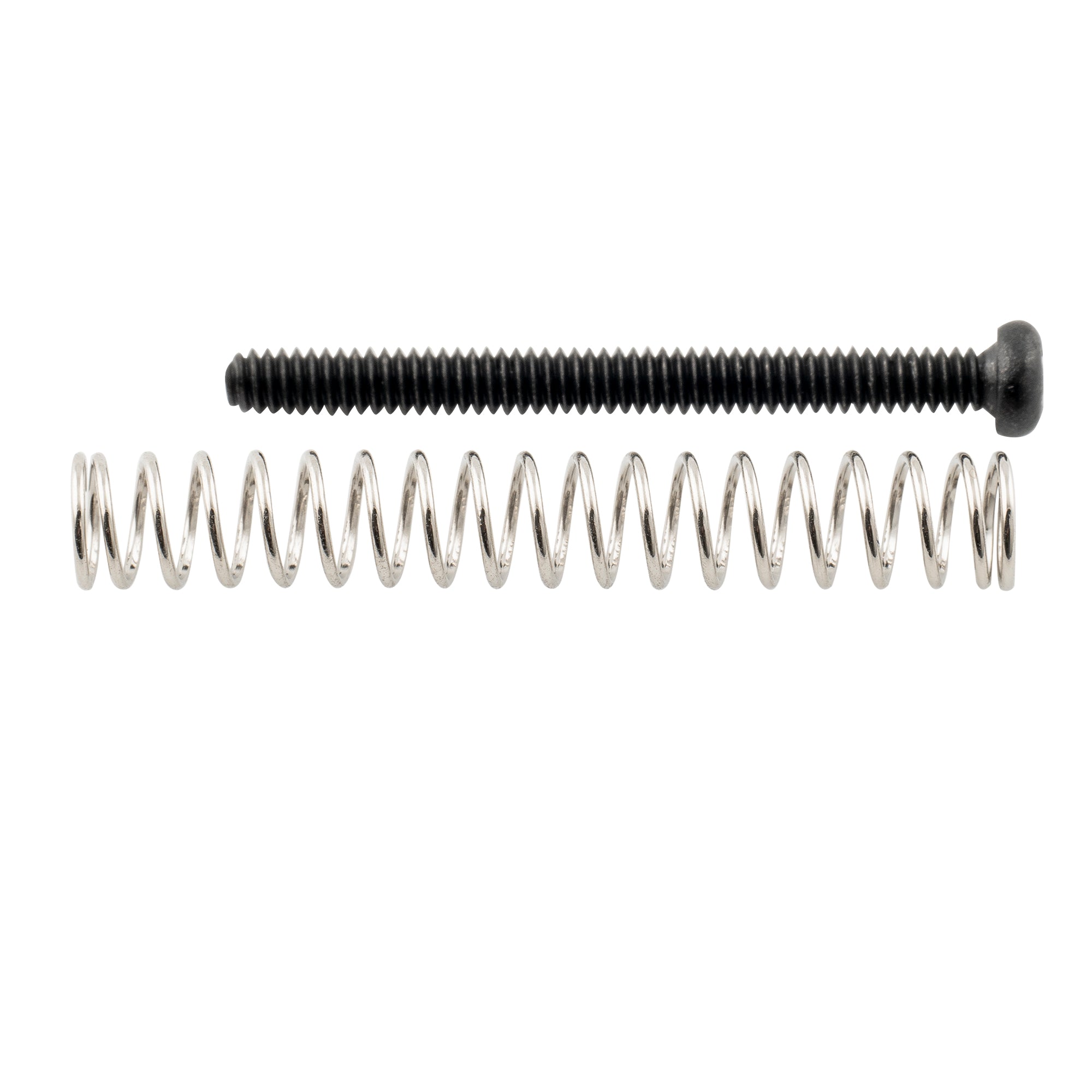 Musiclily Ultra UNC#3-48X1.1 pulgadas - Juego de tornillos y resortes de montaje para pastillas humbucker de acero inoxidable para guitarra eléctrica estadounidense (2 unidades)